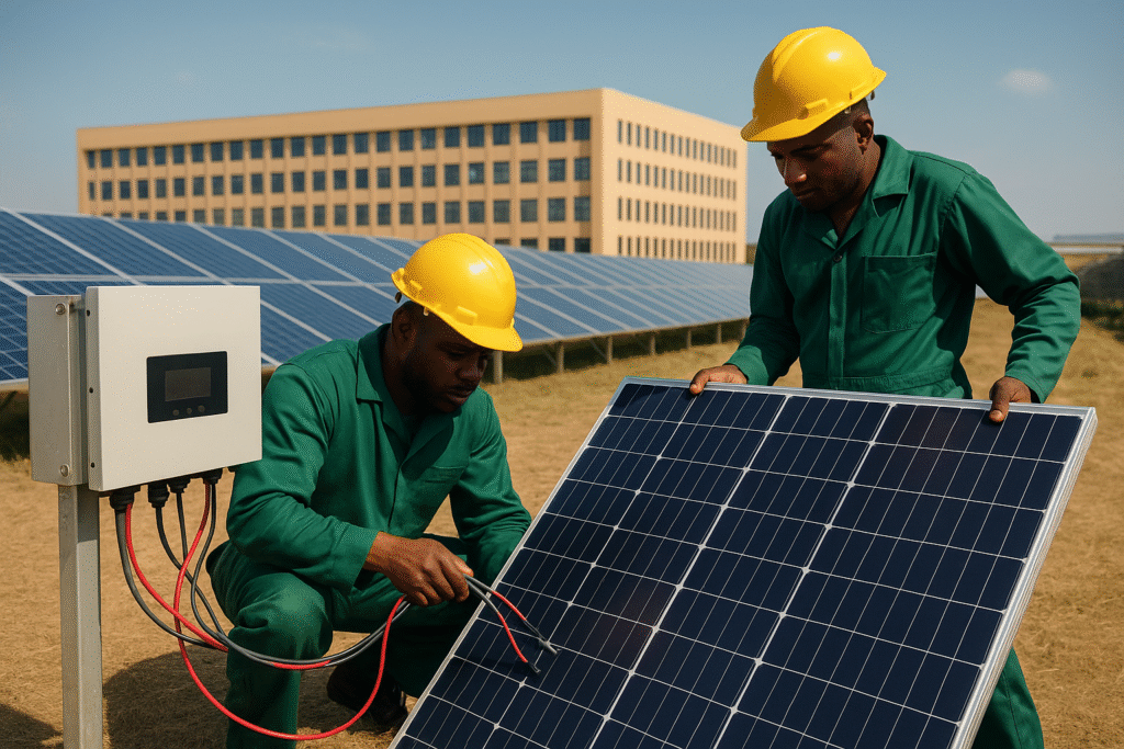 Commercial solar installation in Nigeria