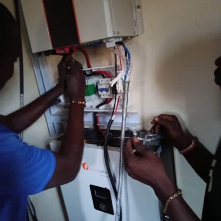A solar company in Abuja is installing a solar system