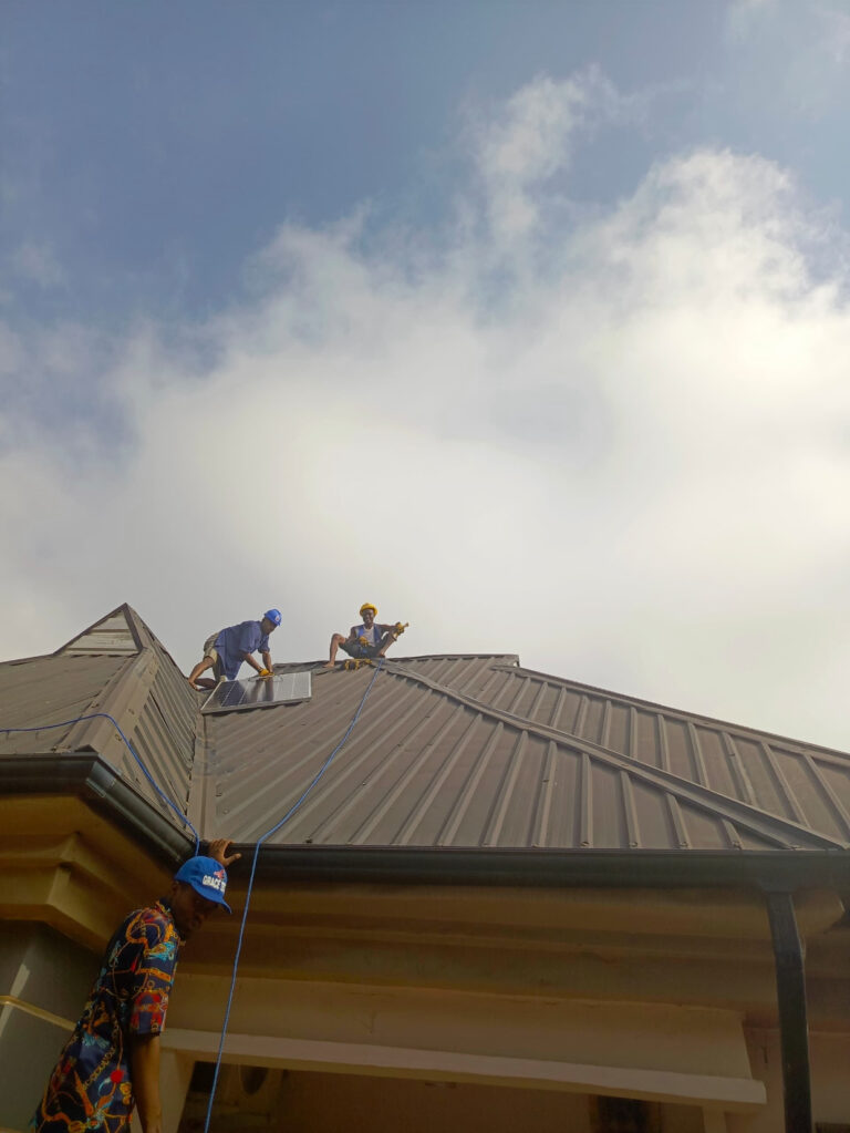 3.5KVA solar system installation, done by a solar company in Benin City