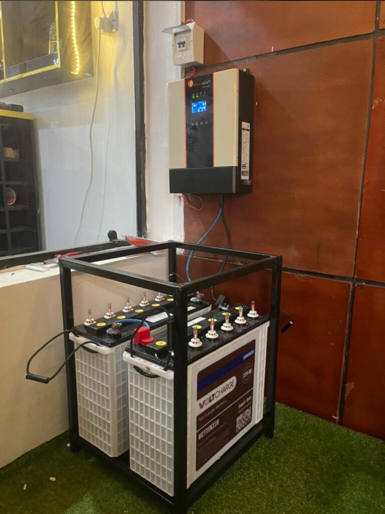 3.5KVA solar system installation, done by a solar company in Benin City