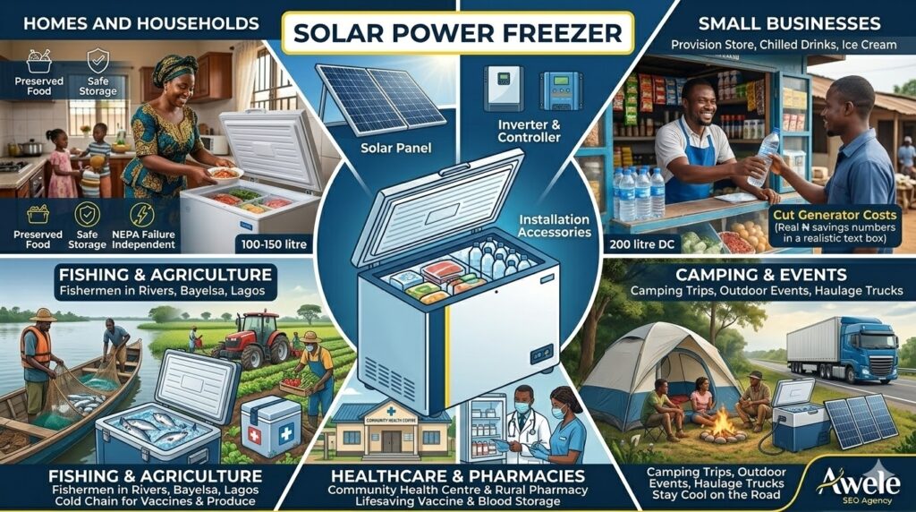 COMMON uses OF a SOLAR FREEZER