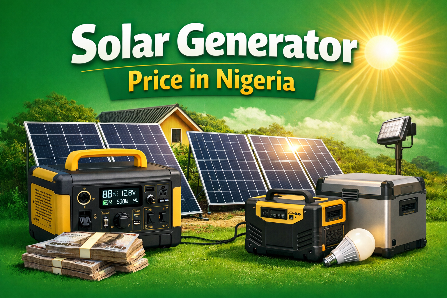 Solar generator price in Nigeria article featured image