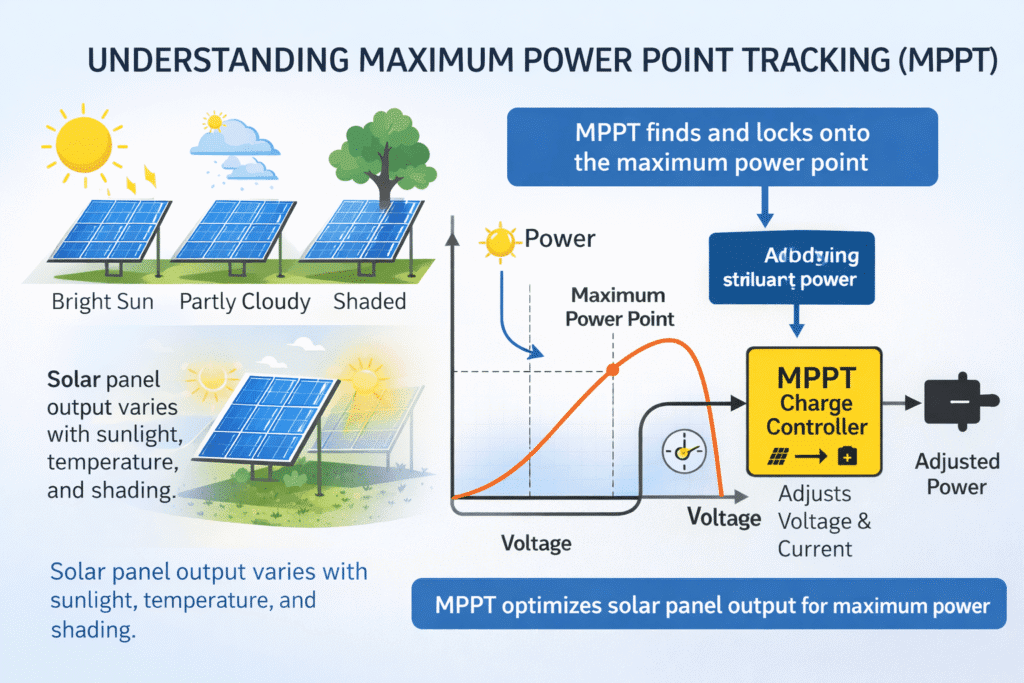 how mmpt charge controller work